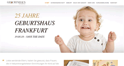 Desktop Screenshot of geburtshausfrankfurt.de